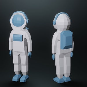 PaperCraft Astronaut, SVG PDF DXF, Spaceman 3D Paper Model, Paper Craft Cosmonaut, Wall Decor, Digital Templates, Pepakura Pattern, Gift