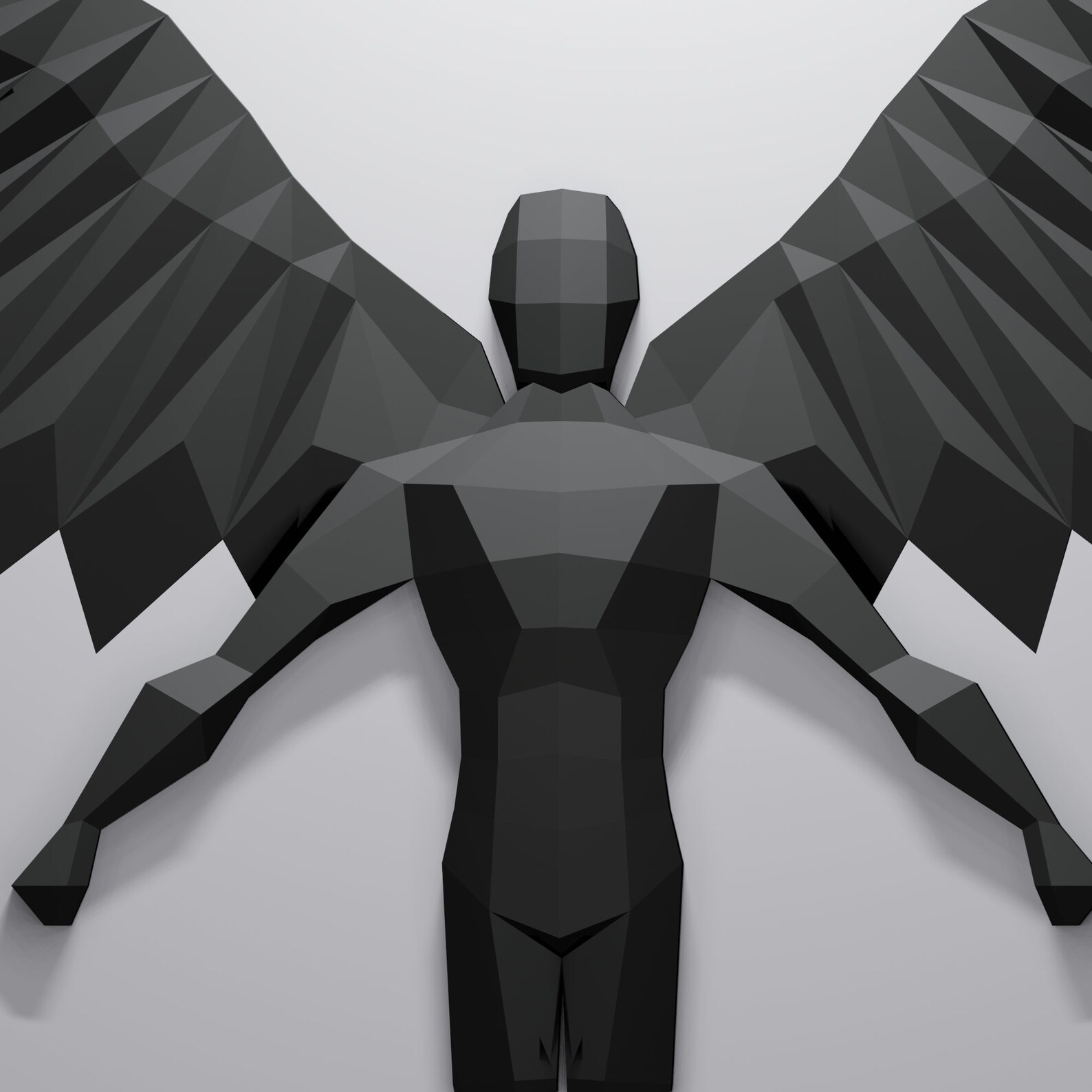 Angel Papercraft Wall Sculpture, PDF-SVG, Papercraft Man , Papercraft ...