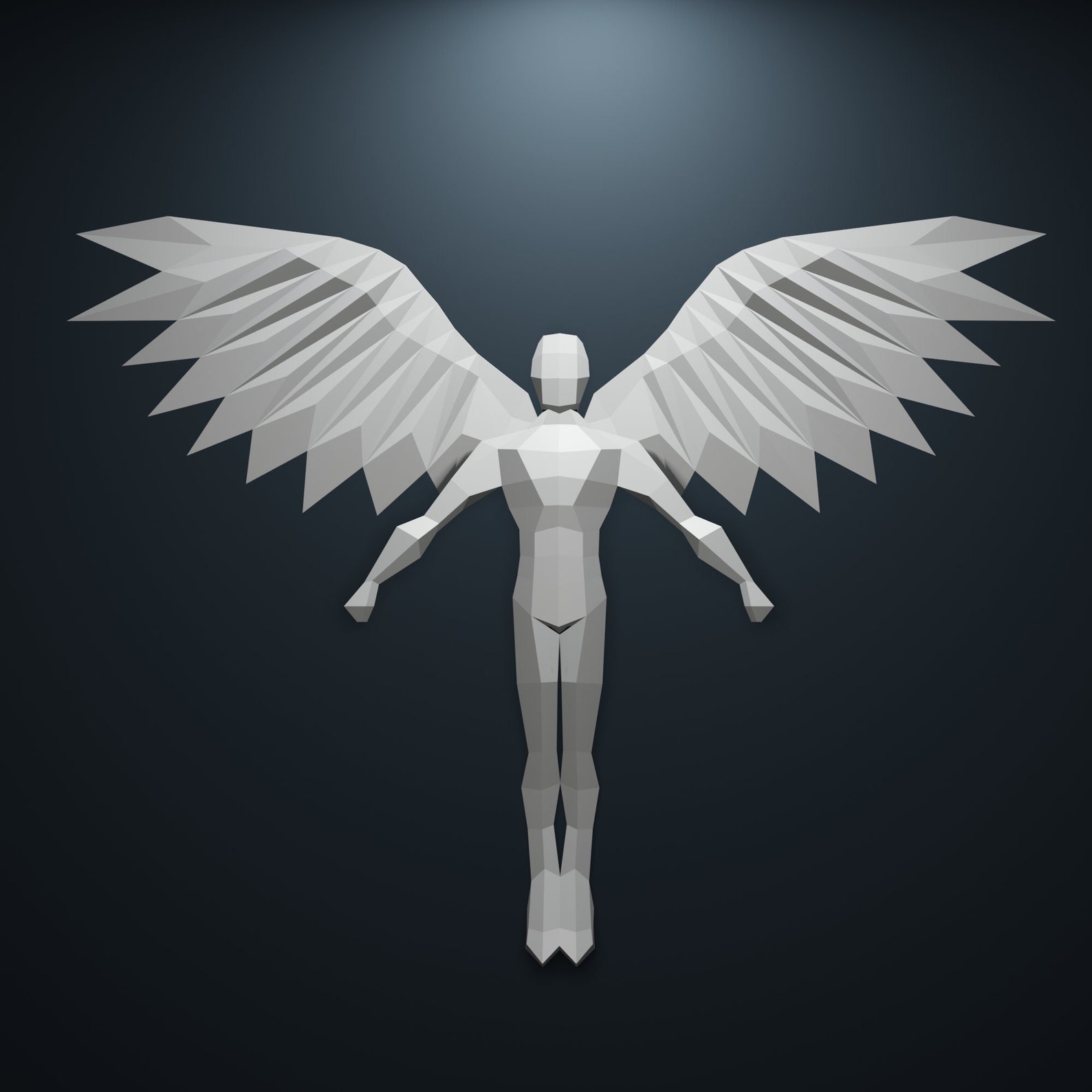 Angel Papercraft Wall Sculpture, PDF-SVG, Papercraft Man , Papercraft ...