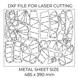 DIY Metal Doberman Head DXF for Laser Cutting No Welding Required Only ...