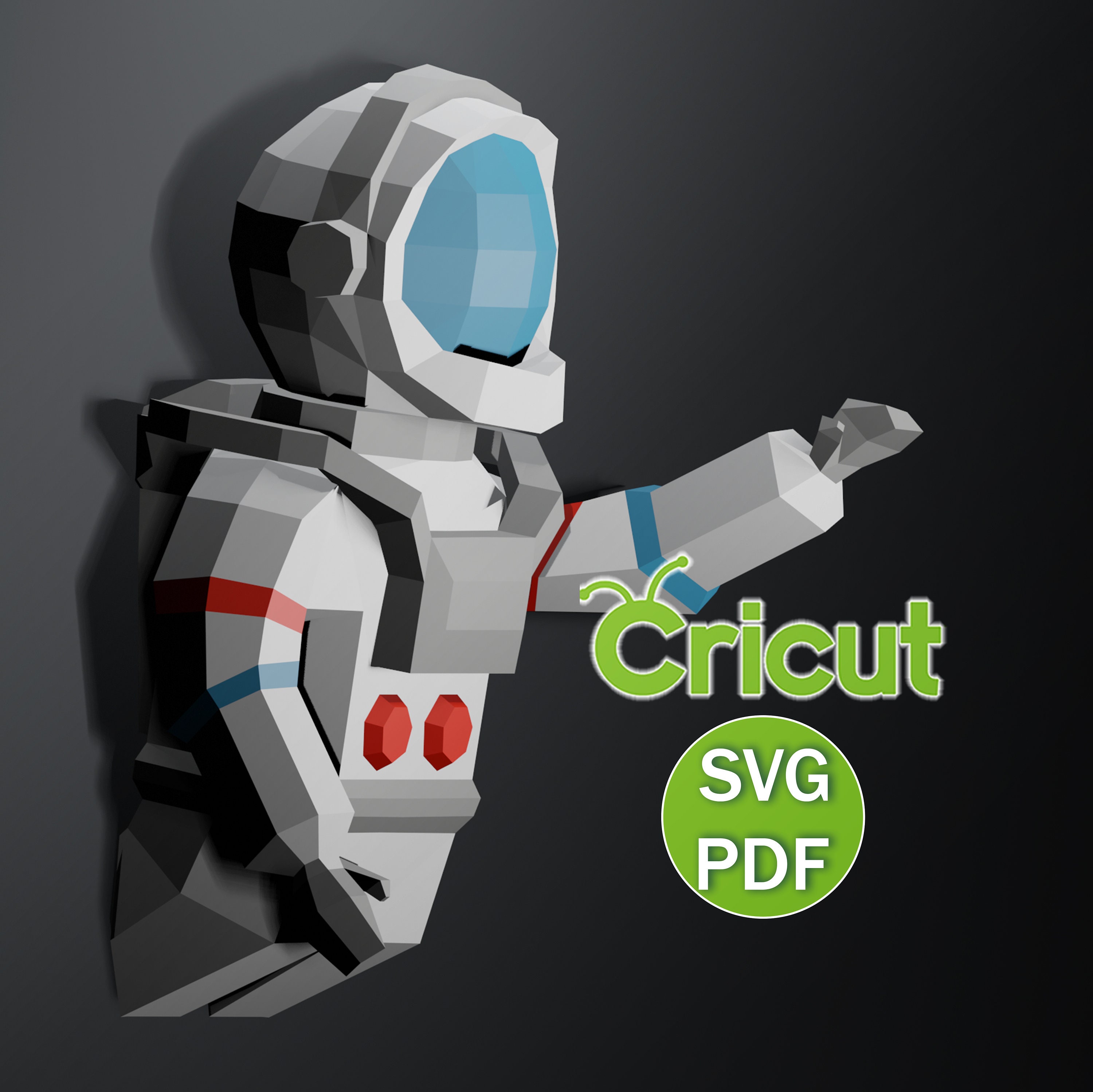 Paper Toy Spaceman 3D Paper Astronaut Model, Spaceman Wall Decor (SVG PDF) - Etsy
