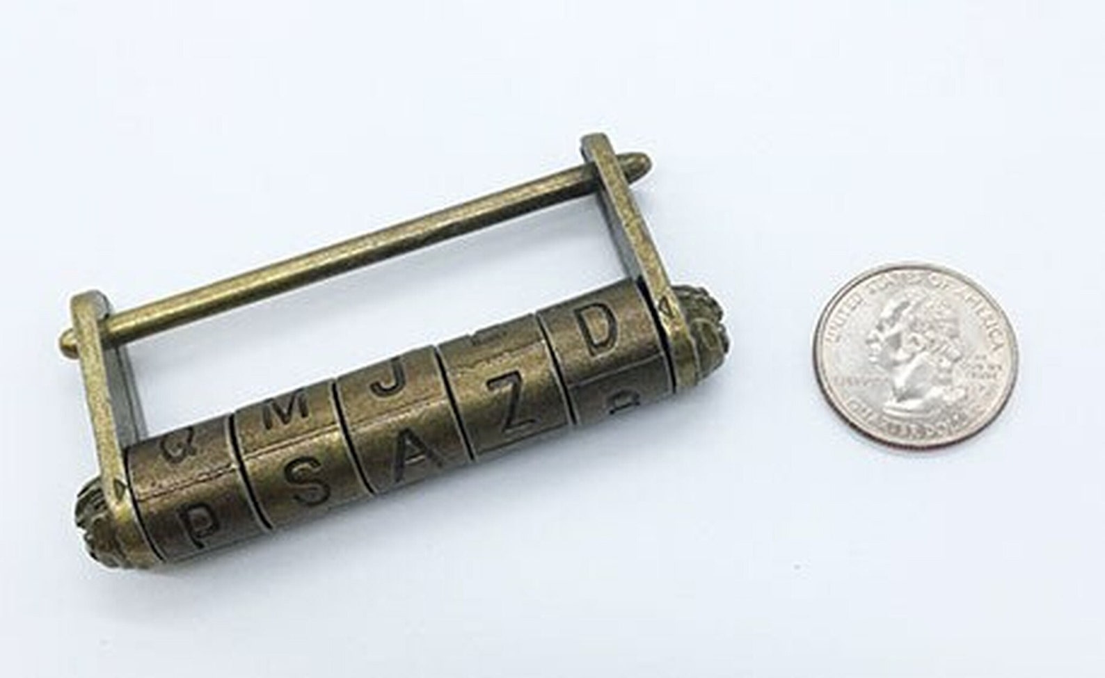 Antique Copper Letter Combination Lock Customers Choice Etsy