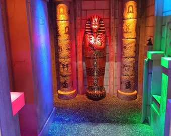 Pharaoh's Revenge Explore Egyptian Tomb | Find Golden Amulet - Turn Key Mini Escape Game Party Favors Supplies
