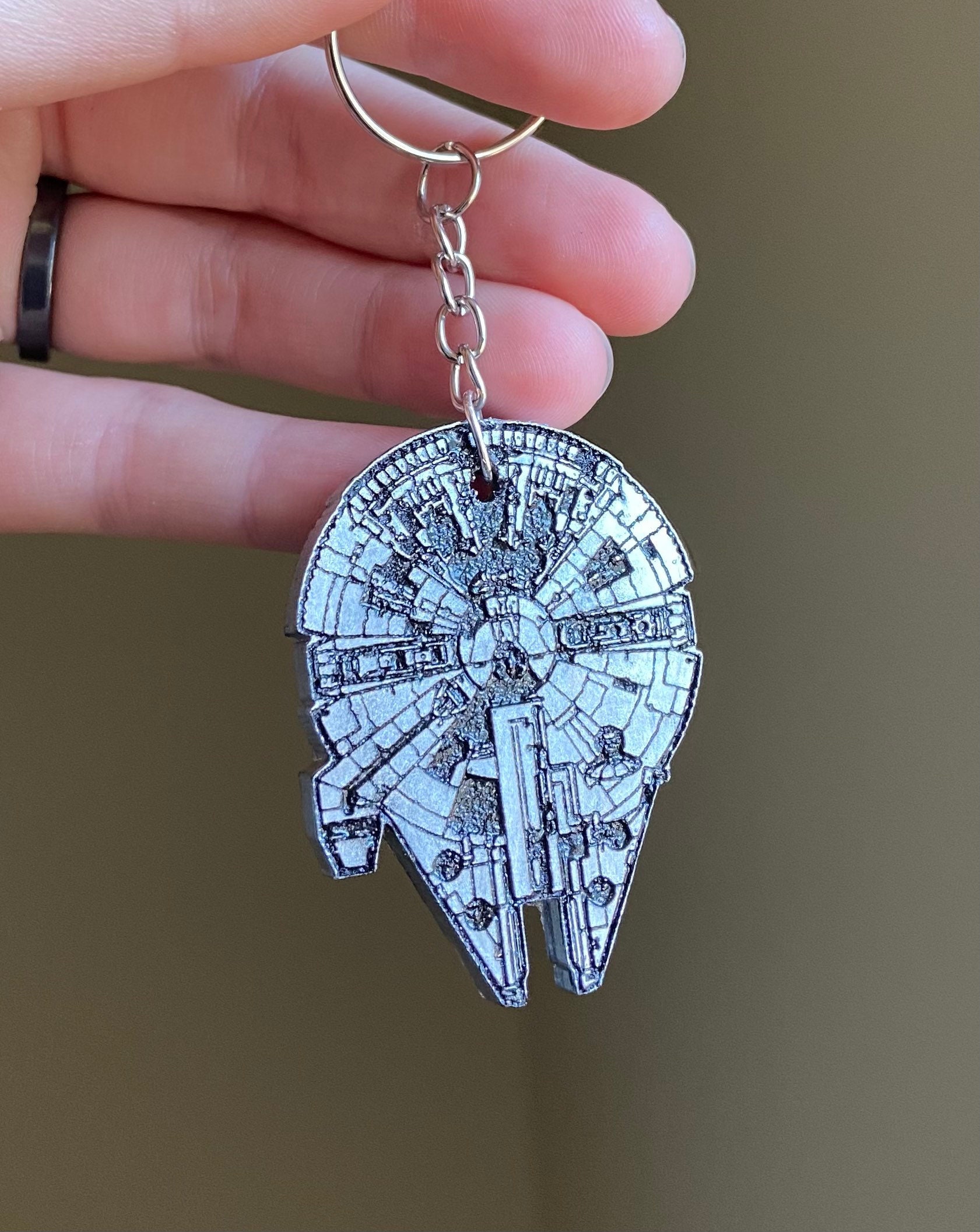 Star Wars Millennium Falcon Badge irisé Noir Portefeuille 