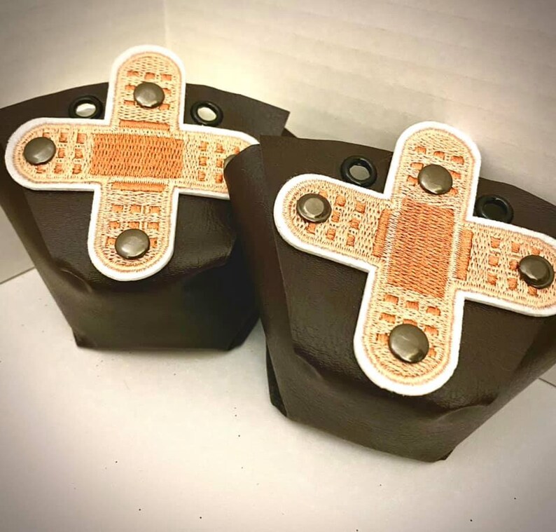SK8Hawaii Faux Leather Toe Caps with decorative patches
