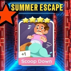 Scoop Down - Set 11 - 4 Star - Mono_poly_Go - Sticker card (Fast Send)
