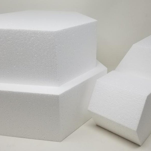 Hexagon Styrofoam Cake Dummy