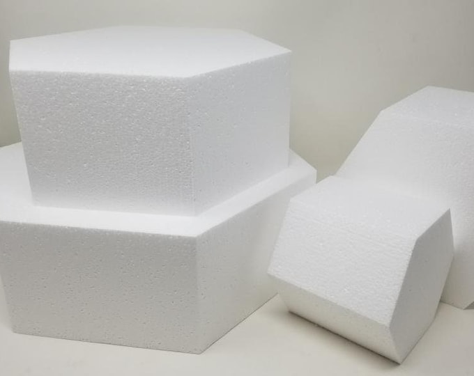 Hexagon Styrofoam Cake Dummy Etsy