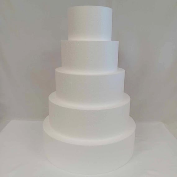 Alipis Fake Cake Dummies - Round Foam Cake Models For Decorating Practice, 3 Tier Set (7.78x7.78x3.85 In) - View #6