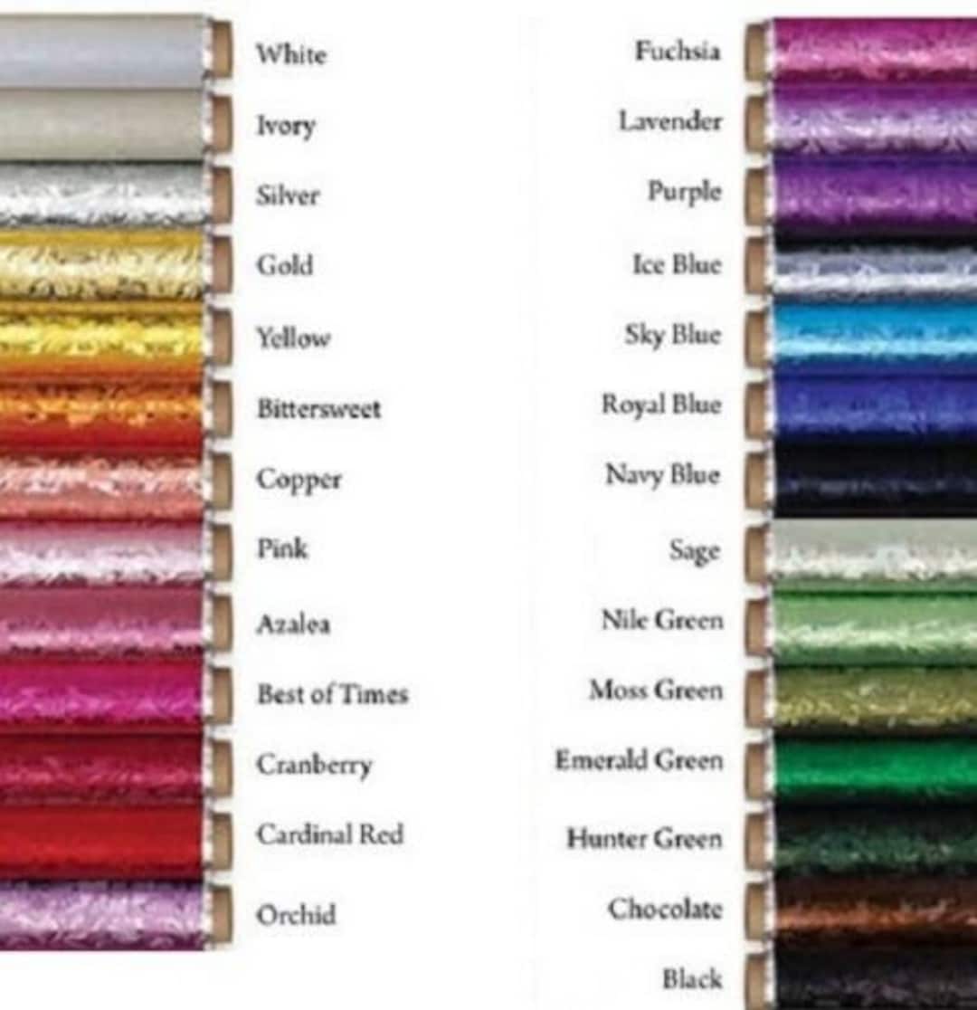 Embossed Florist Foil 20 X 50' Multiple Colors Available Etsy