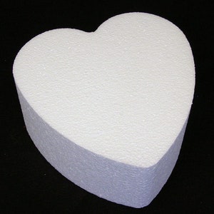 Dummy Heart-Shaped Cake, White