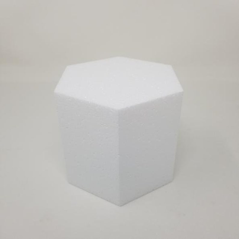 Hexagon Styrofoam Cake Dummy Etsy