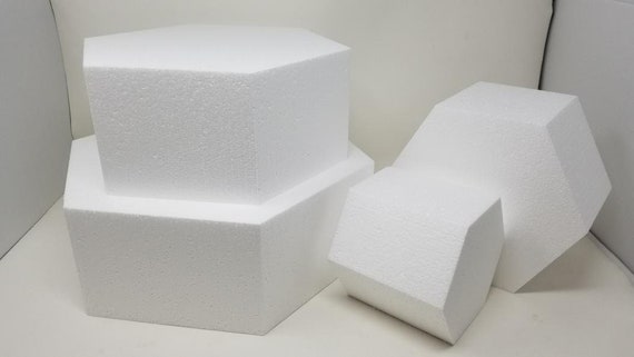 Hexagon Styrofoam Cake Dummy 