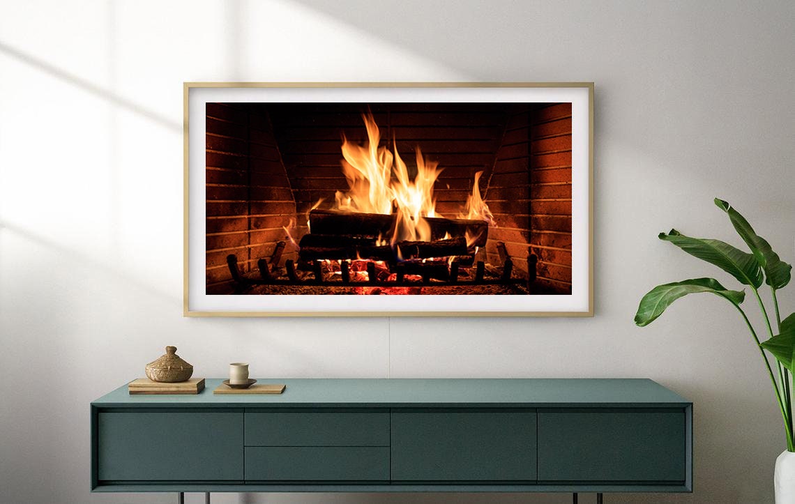 Cozy Fire Frame TV Art Samsung Frame TV Art Cozy Fire in - Etsy
