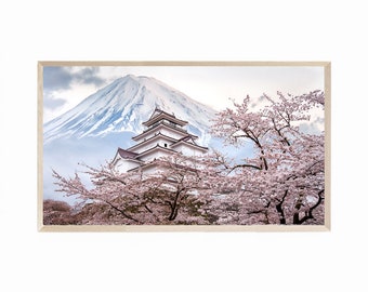Samsung フレーム TV アート ジャパン、富士山日本風景デジタル