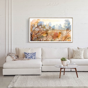 Fall TV Art Samsung Frame TV Art Fall Watercolor Frame TV - Etsy