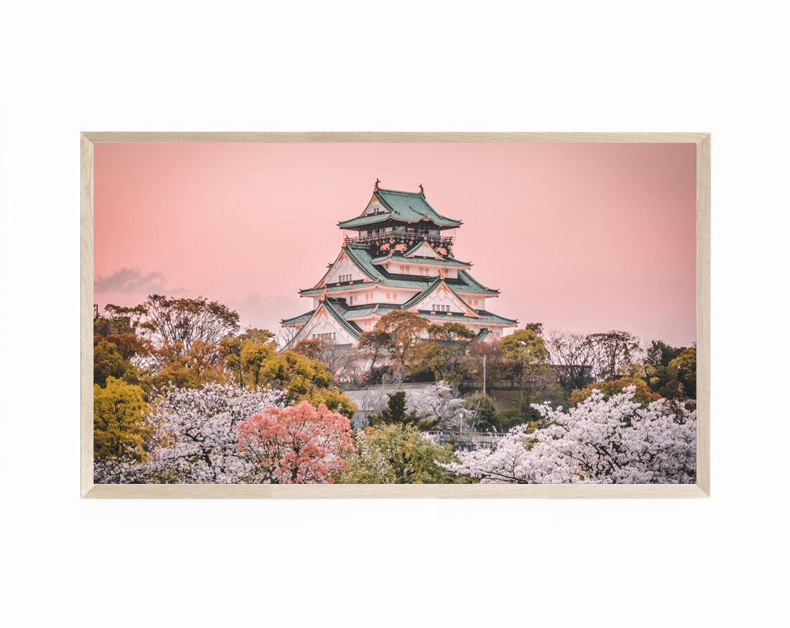 てぃんくる ロウきゅーぶ版画 CHERRY BLOSSOM GRADUATION Cherry Blossoms, Giclee Print of Chinese Brush Painting, 13