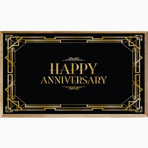 Samsung Frame TV Art Happy Anniversary, Frame TV Art Happy Anniversary, Frame TV Artwork Anniversary, Anniversary Instant Download, 16:9Art