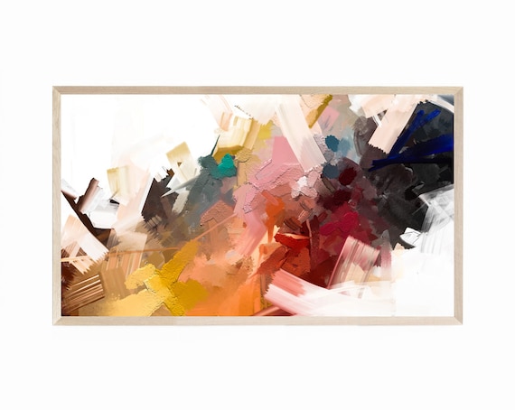 Frame TV Art Abstract Samsung Frame TV Art Modern Frame TV Art