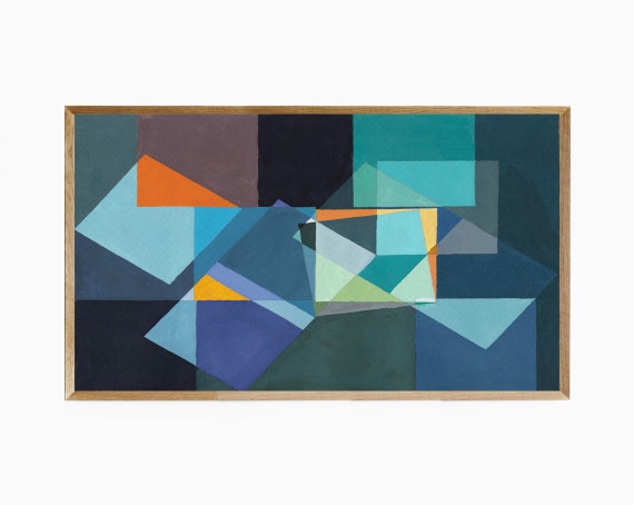 Samsung Frame TV Art Modern Geometric, Samsung Frame TV Art Abstract, Frame TV Art 4K, Modern Art, Abstract Decor, 4K Abstract Geometric Art