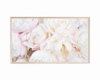 Samsung Frame TV Art Spring Peonies, Frame TV Art Flowers, Peonies Closeup Photo, Spring Art for Frame TV, Peonies Digital Art, Peony Tv Art