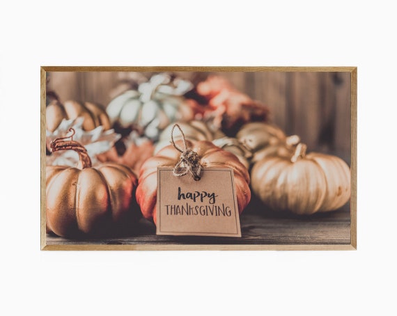 Samsung Frame TV Art Thanksgiving, 4K Frame TV Art Happy Thanksgiving, 4k  TV Frame Art Thanksgiving Art, Happy Thanksgiving Instant Download 