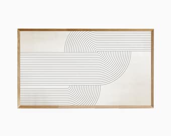 Samsung Frame TV Art Abstract Neutral Tones, Frame TV Artwork, Abstract Art for Frame, Frame TV Art 4K, Neutral Decor, 4K Abstract Art, 16:9