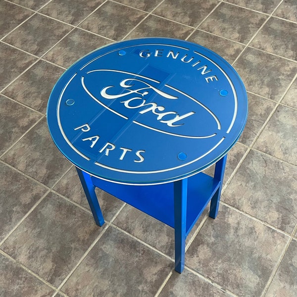 Ford Metal Table - Coffee Table - End Table - Ford Automobiles