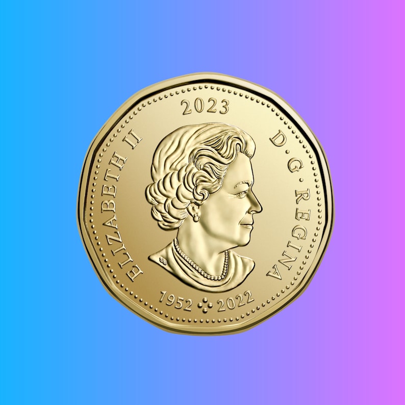 2023 Honouring Elsie Macgill Colourized 1 Dollar Coin From Special Wrap Roll, Canadian