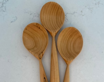 Cherry Wooden Spoon - 12 inches, handmade