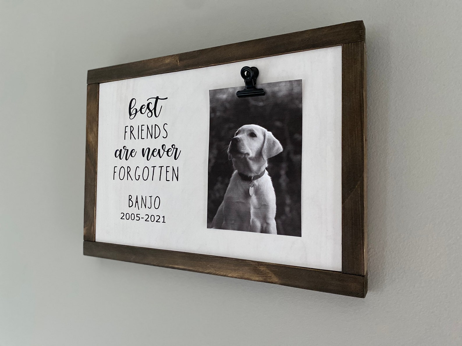 Personalized Pet Memorial Frame Etsy