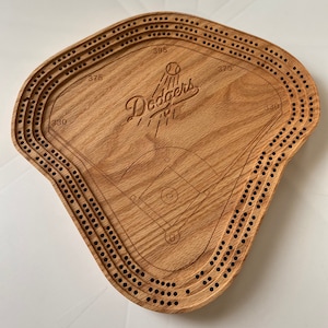 Dodger Stadium Cribbage Baseball Style Boards, LA Dodgers, Custom, Father’s Day, Birthday, Anniversary, Mother&#39;s Day, Great Gift!, Mom, dad