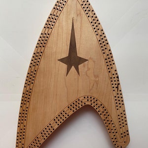 Star Trek Cribbage Board, Mother&#39;s Day, Father&#39;s Day, great gift, mom, dad, Christmas