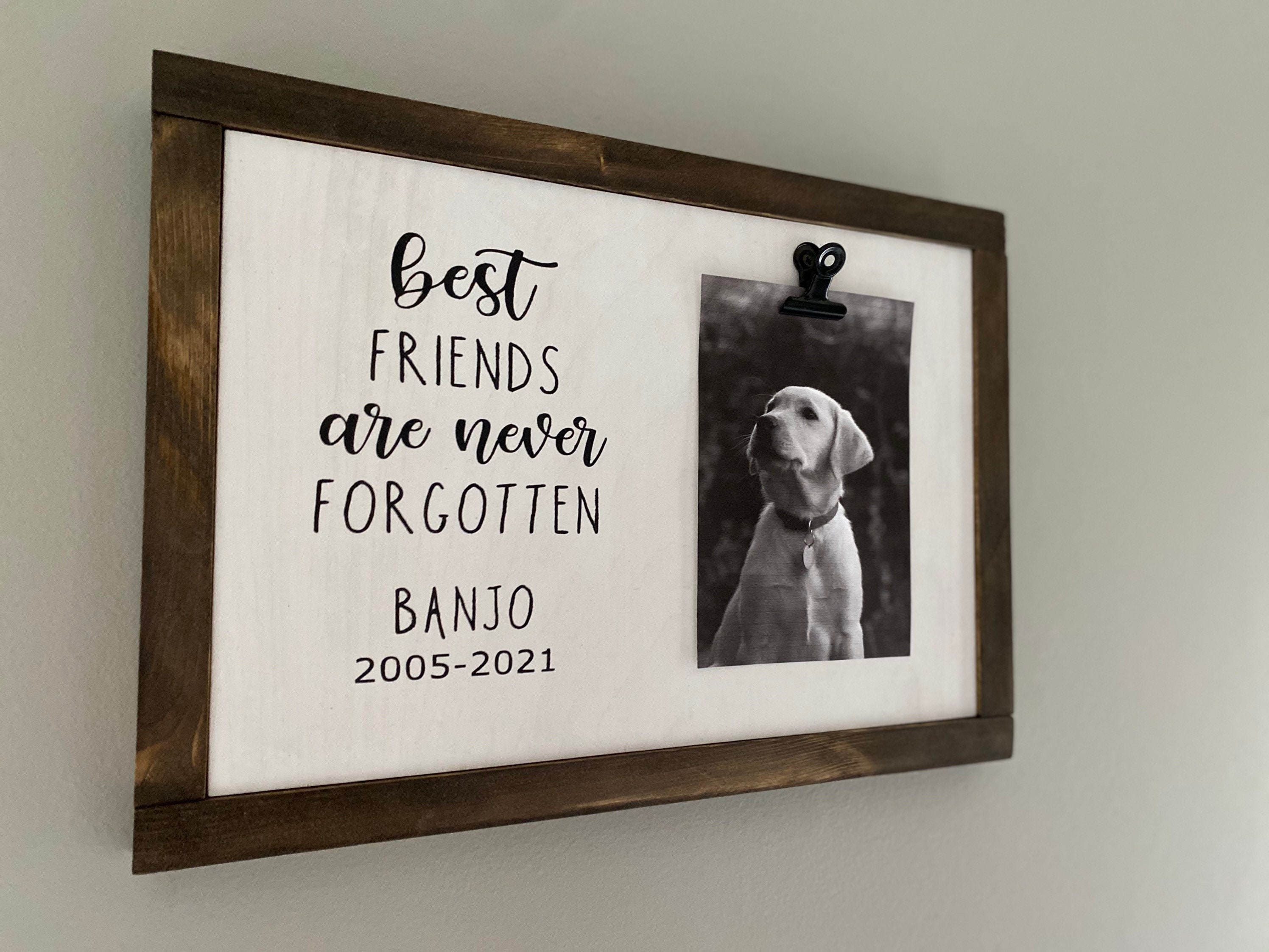 Personalized Pet Memorial Frame Etsy