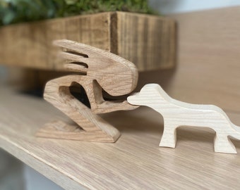 girl and dog ornament