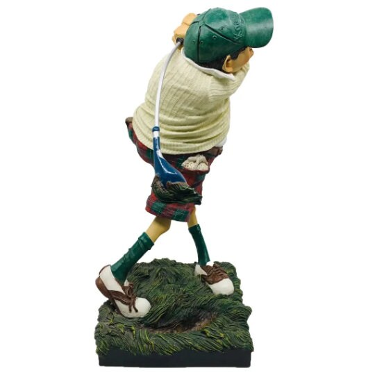 Golf Player Sculpture, Golfer Figurine Golf Player Statue Handmade Etsy