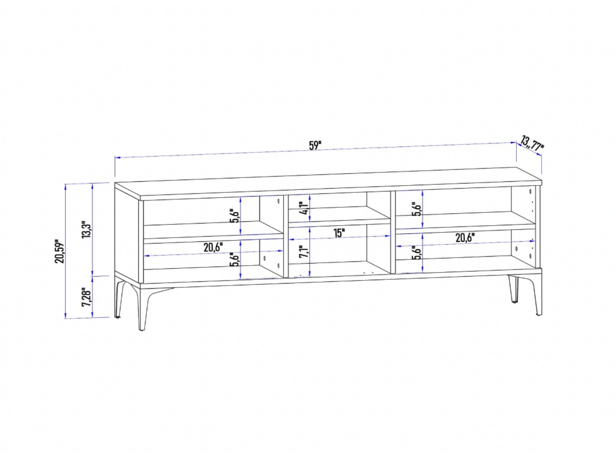 Atlantic Pine Elit TV Stand Tv Unit Modern Tv Stand Tv Etsy UK