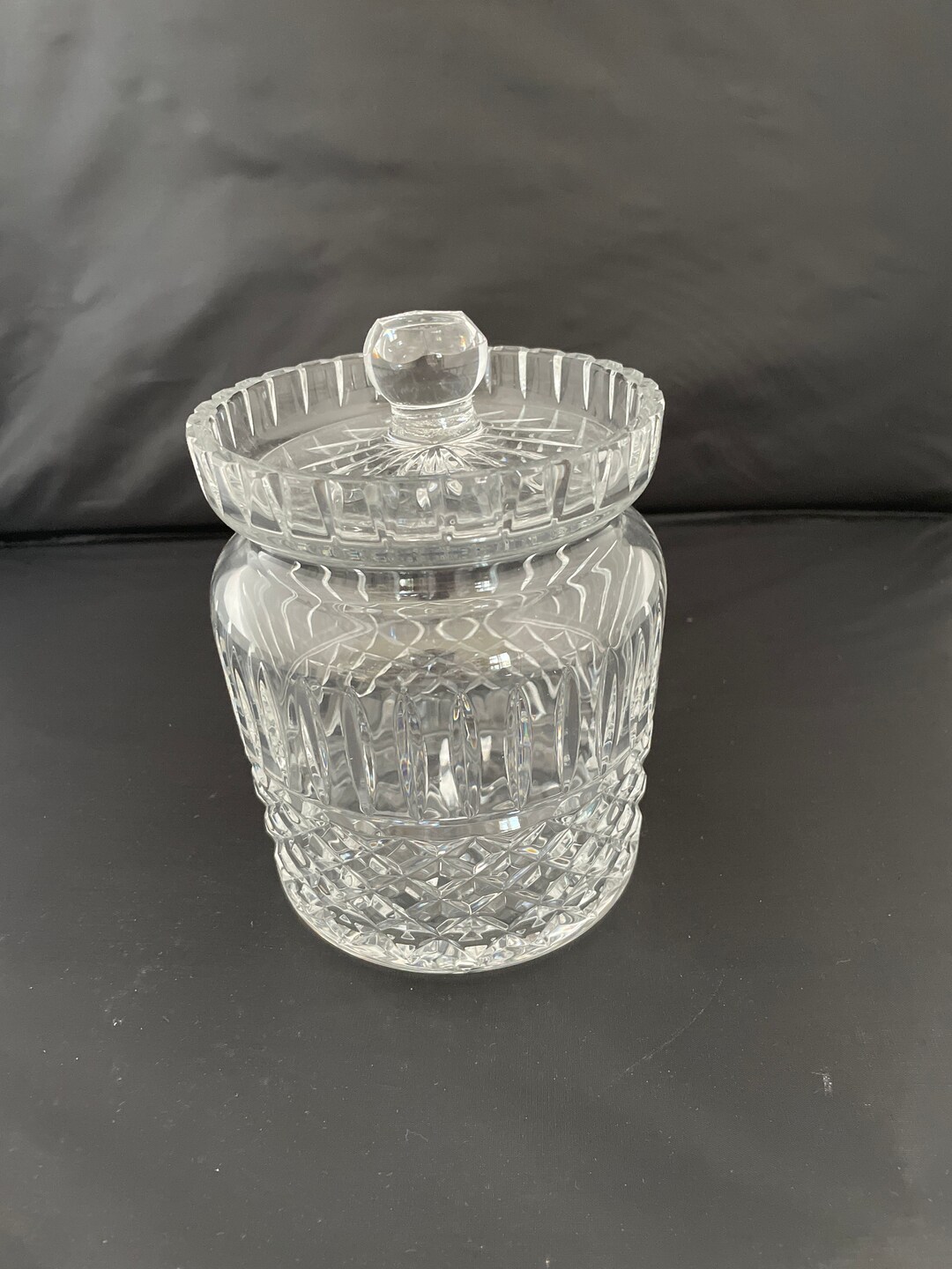 Waterford Lismore Crystal Biscuit Barrel Etsy