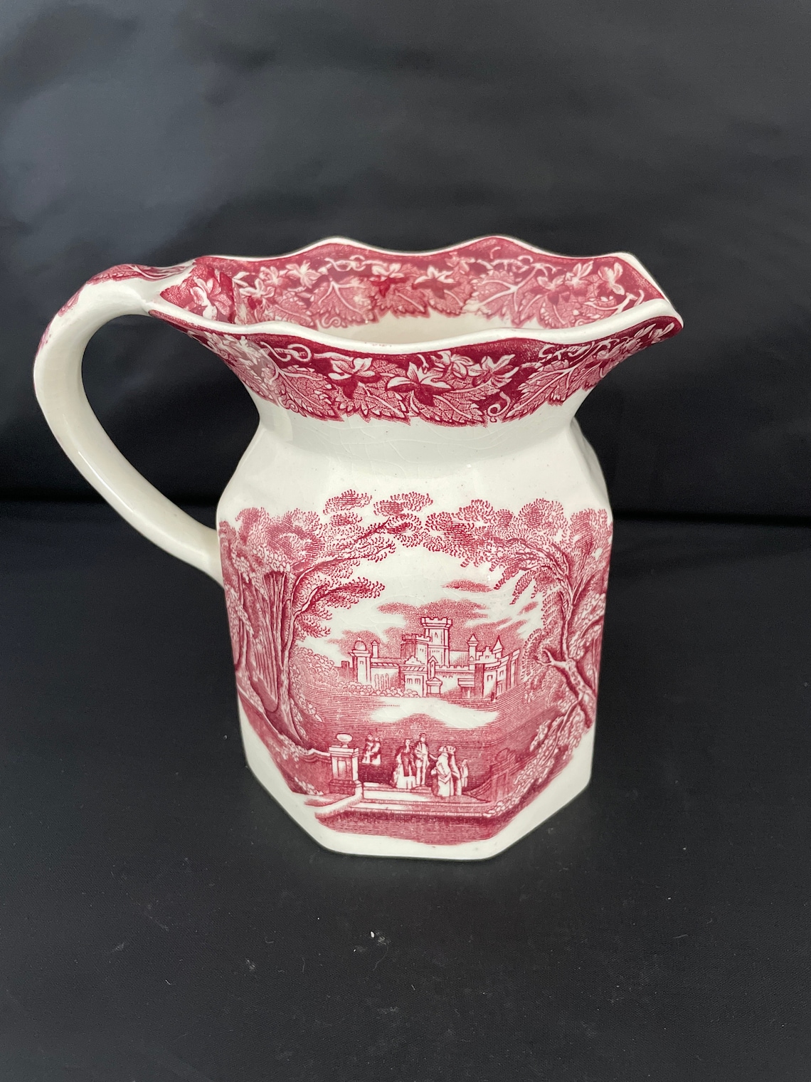 MASONS Patent IRONSTONE China Milk Pitcher Vista England Stamped Etsy