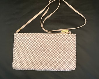 Whiting and Davis Pink Mesh Shoulder Bag