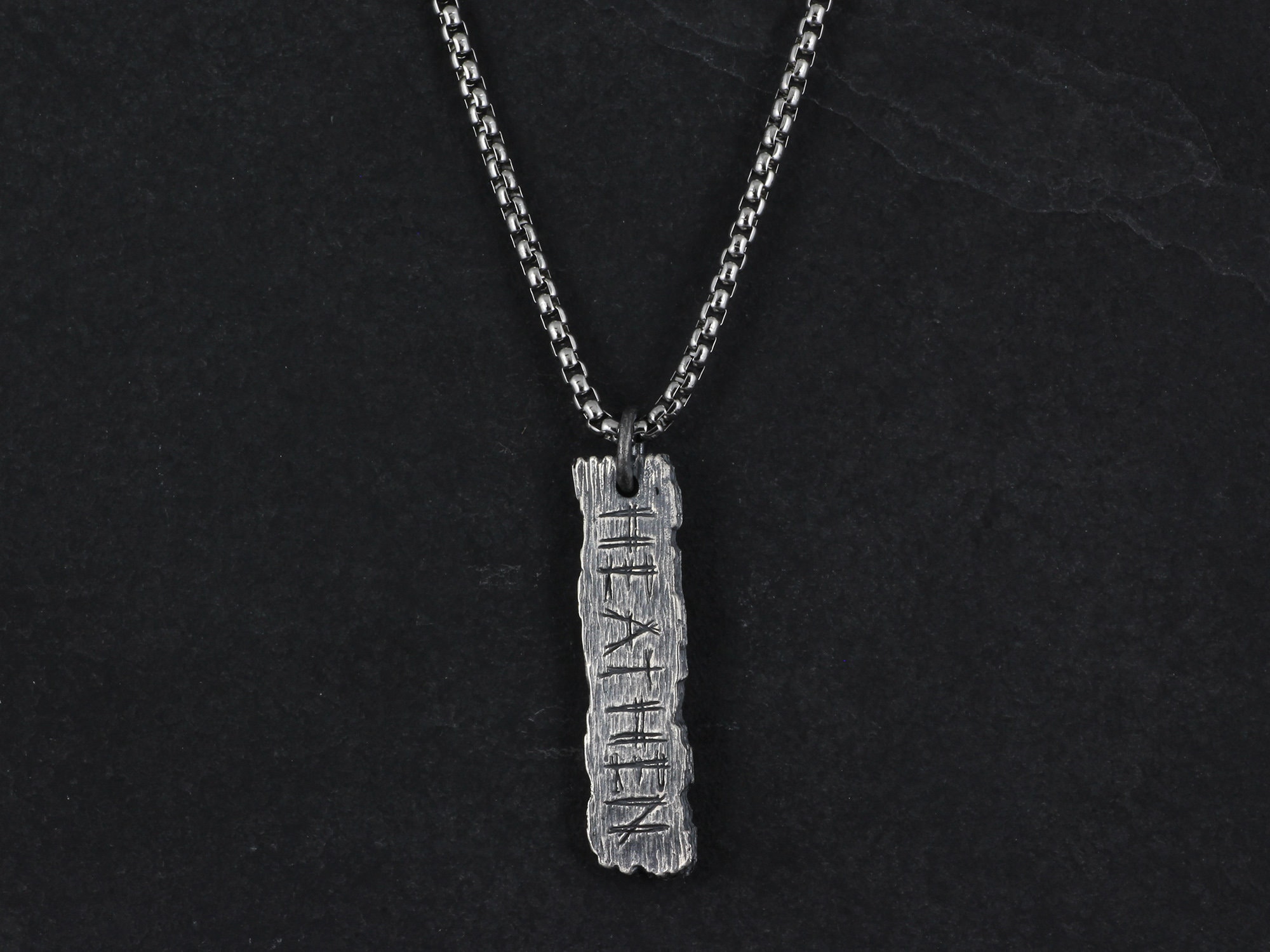 Heathen Pendant - Pillory Board - Sterling Silver Heathen Sign Pendant ...