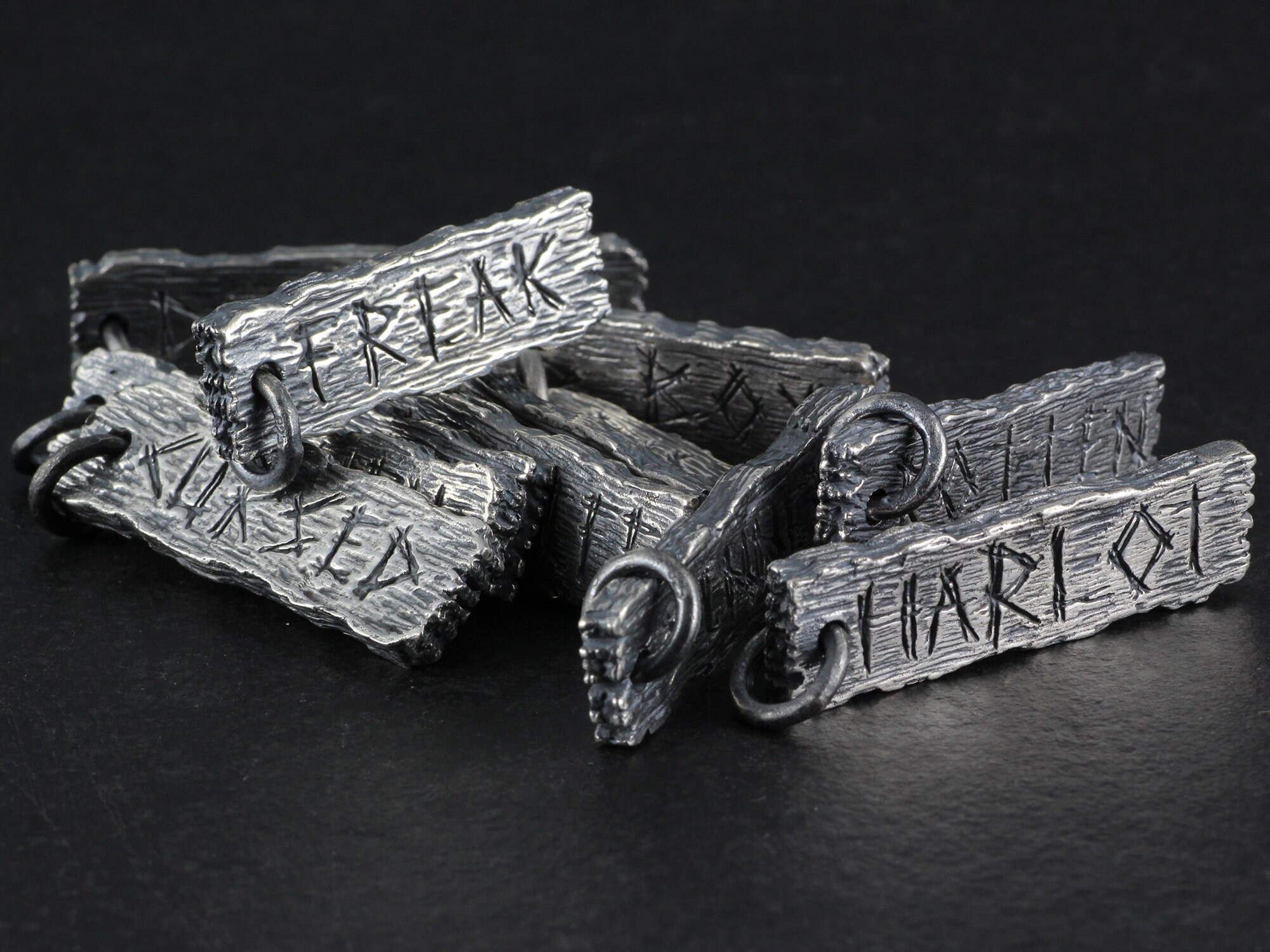 Heathen Pendant - Pillory Board - Sterling Silver Heathen Sign Pendant ...