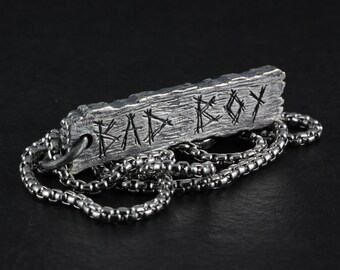 Bad Boy Pendant - Pillory Board - Sterling Silver Bad Boy Jewelry - Own Your Sin