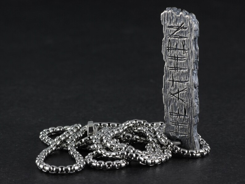 Heathen Pendant - Pillory Board - Sterling Silver Heathen Sign Pendant ...