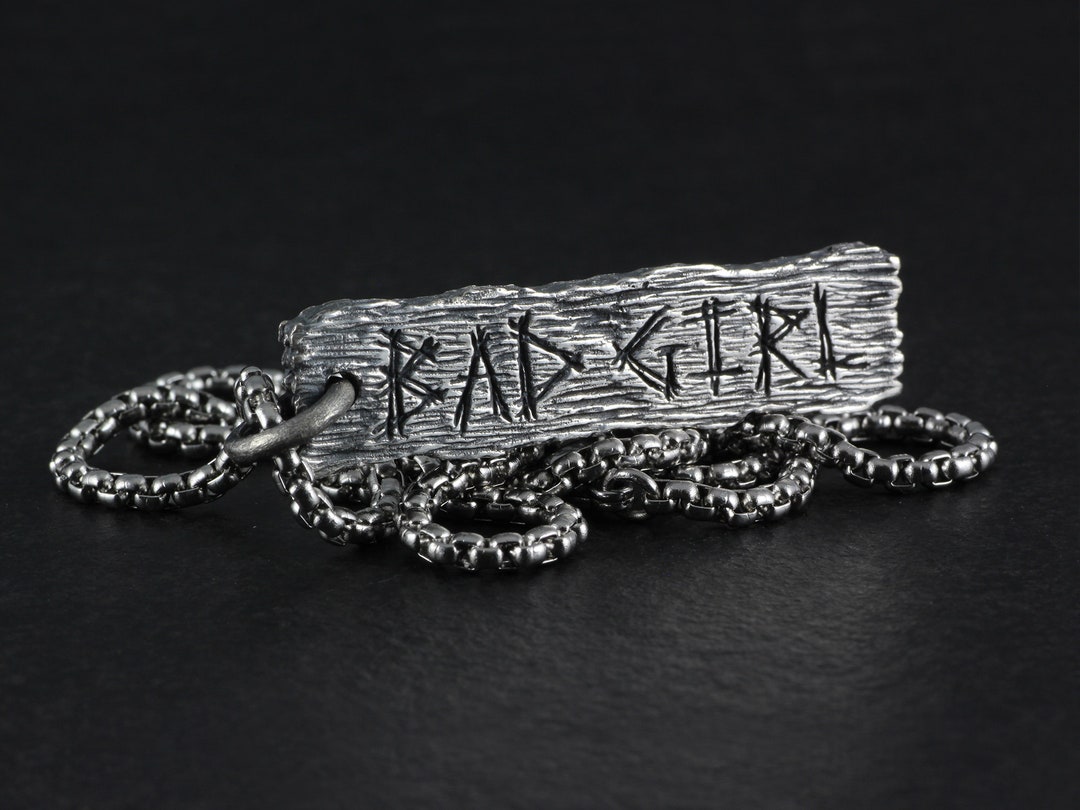 Bad Girl Pendant Pillory Board Sterling Silver Bad Girl Etsy