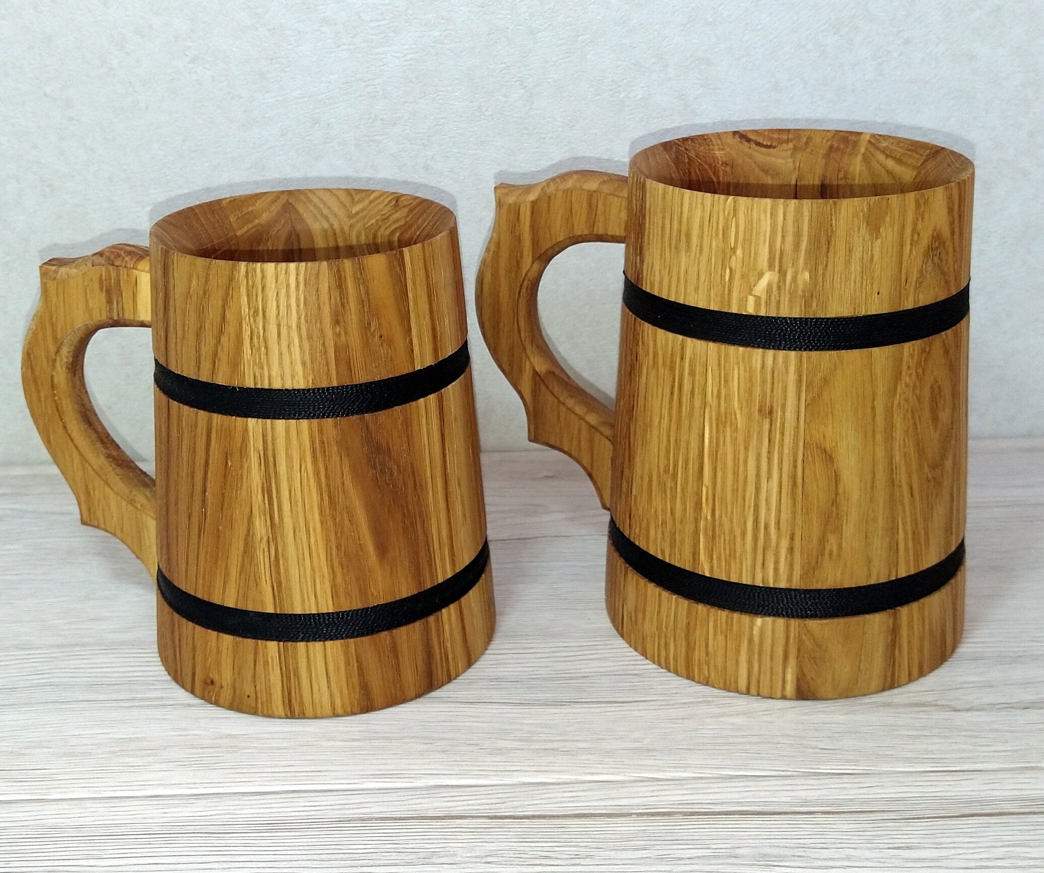 Handmade Wooden Beer Stein Oak Beer Tankard Wood Beer Mug Etsy