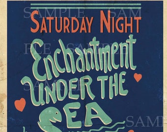 Back to the Future Inspired - Enchantment Under the Sea Dance 11 x 17 Poster File ~ L@@K!