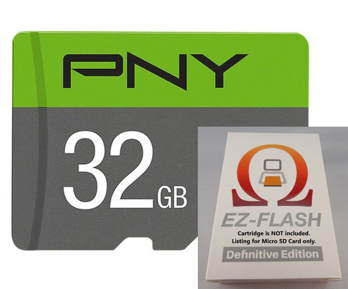 Carte MicroSD pour EZ Flash Omega DE Compatible avec BEAUCOUP de ...