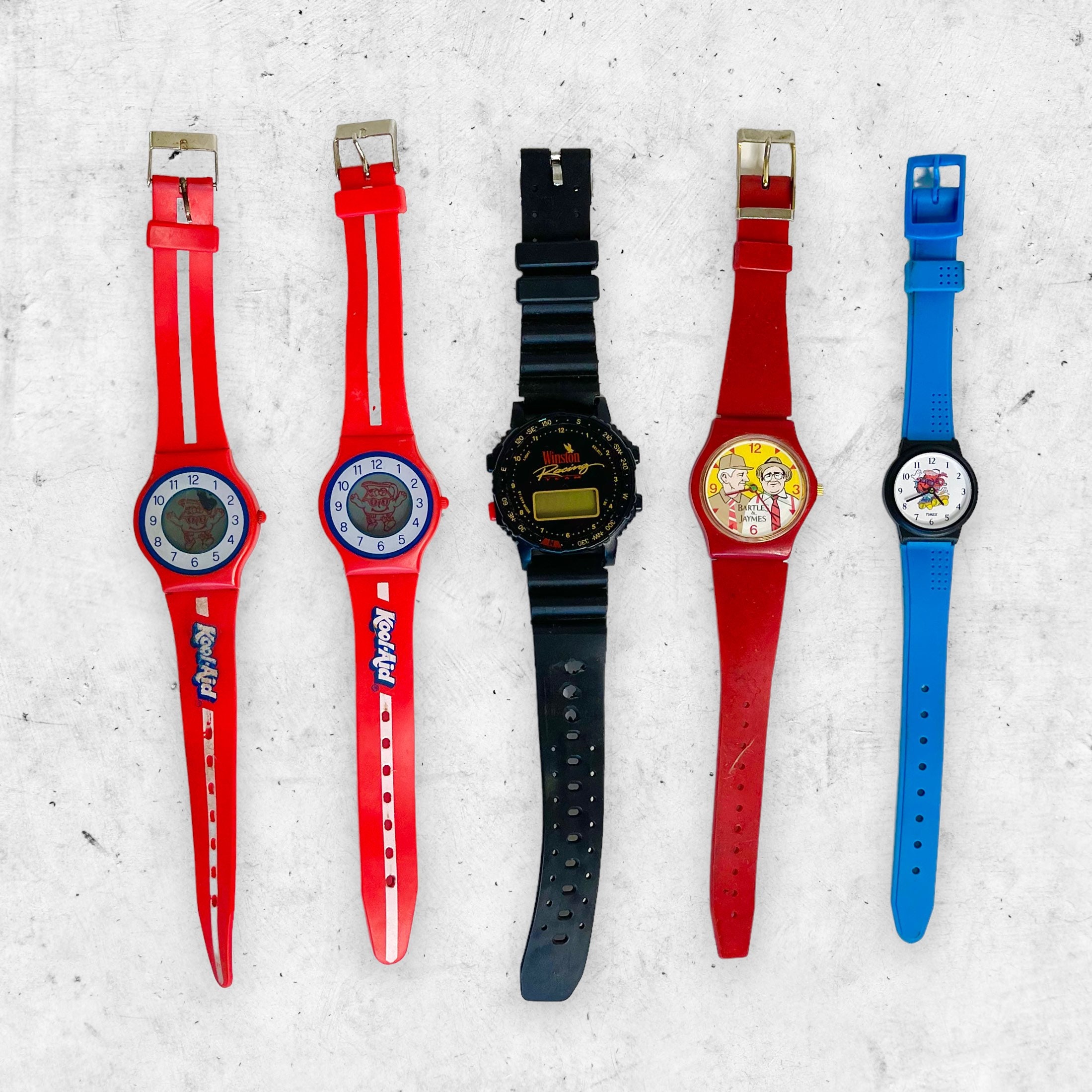 Vintage 80s 90s Promo Watch Lot 5 Kool Aid Bartles & Jaymes - Etsy Vintage 80s 90s Promo Watch Lot 5 Kool Aid Bartles & Jaymes - Etsy