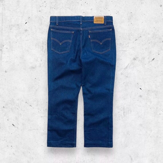 Vintage 80s Levi's 547 Gold Tab Dark Wash, Relaxed Flare, Stretch